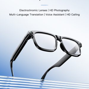 AI Smart Glasses with Electrochromic Lenses & Touch Tint Control